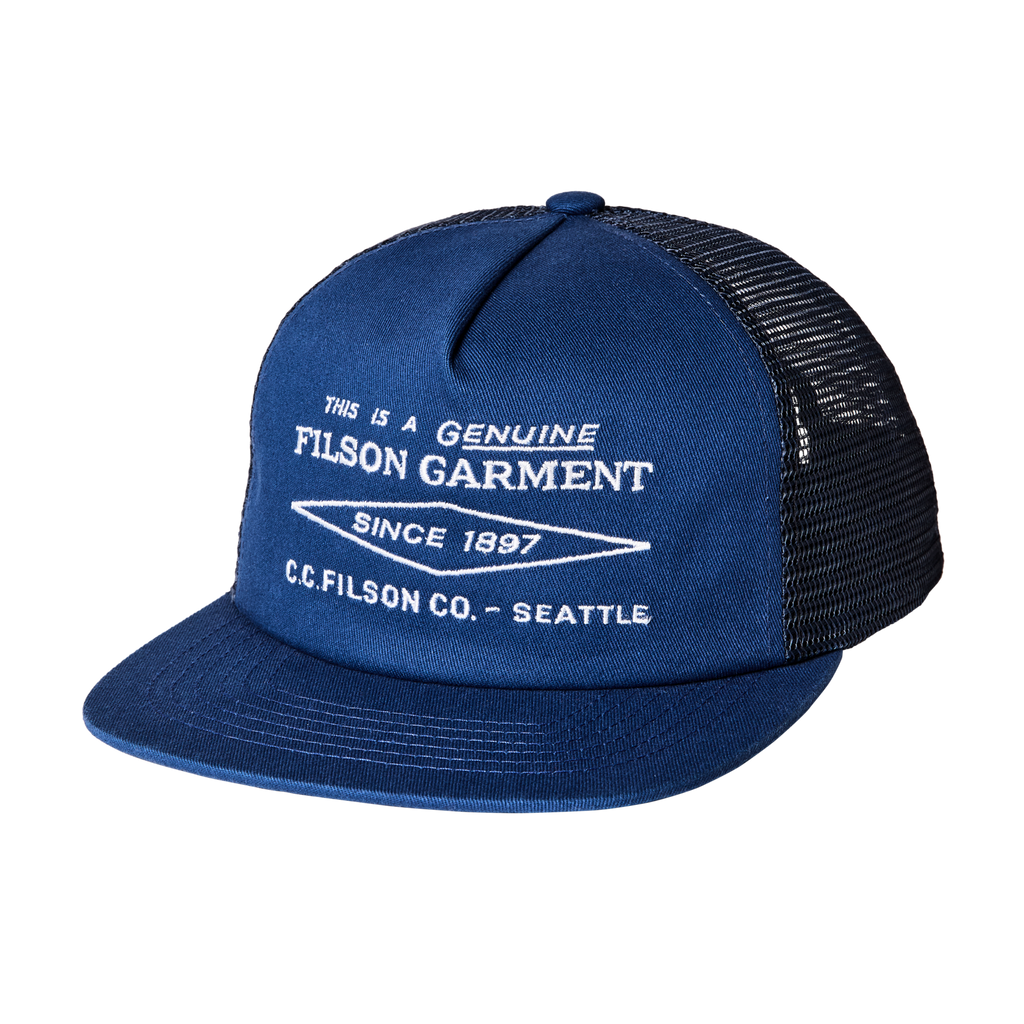 Diamond Trucker Mesh Cap in Blue