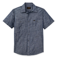 Short Sleeve Chambray Shirt in Vintage Fade
