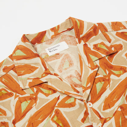 Minari Shirt in Terracotta Artist Flower Lincot