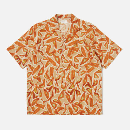 Minari Shirt in Terracotta Artist Flower Lincot