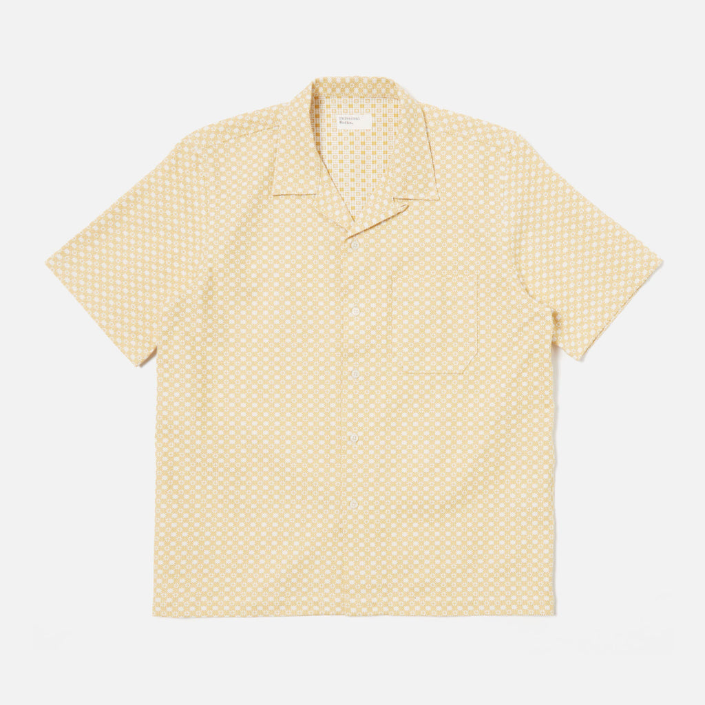 Road Shirt In Yellow Tile 3 Cotton