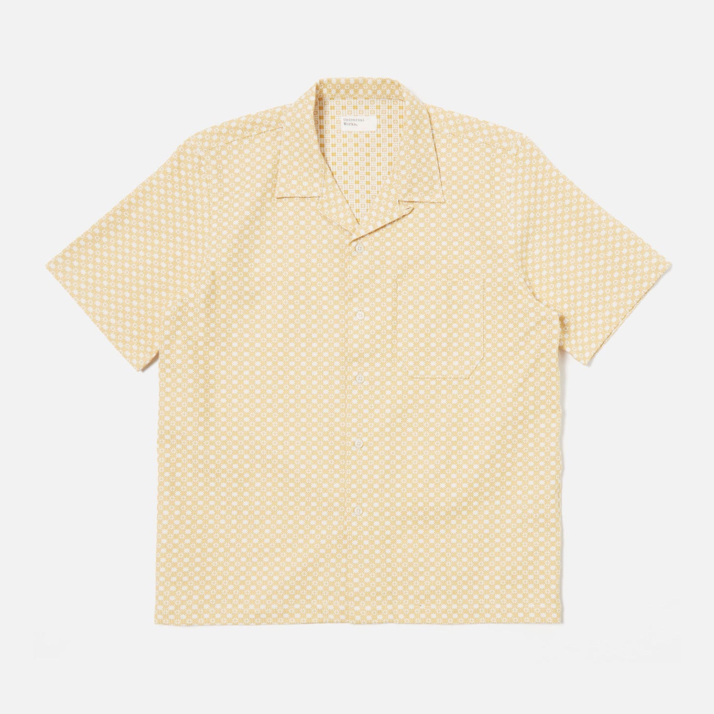 Road Shirt In Yellow Tile 3 Cotton