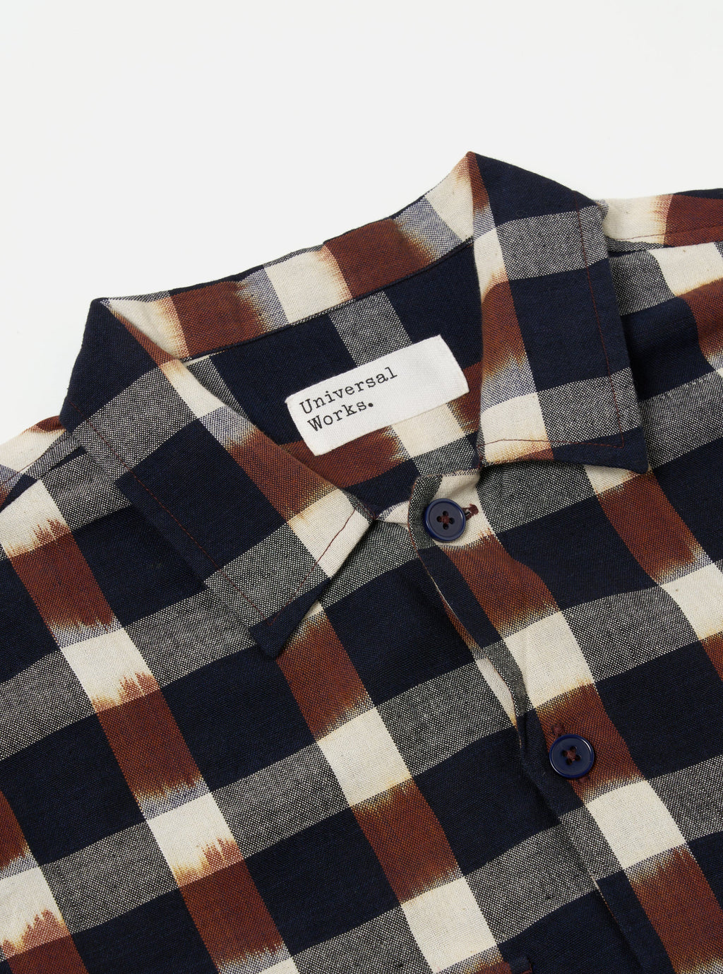 Utility Shirt in Check Ikat