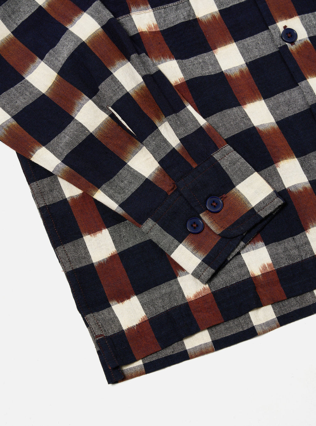 Utility Shirt in Check Ikat