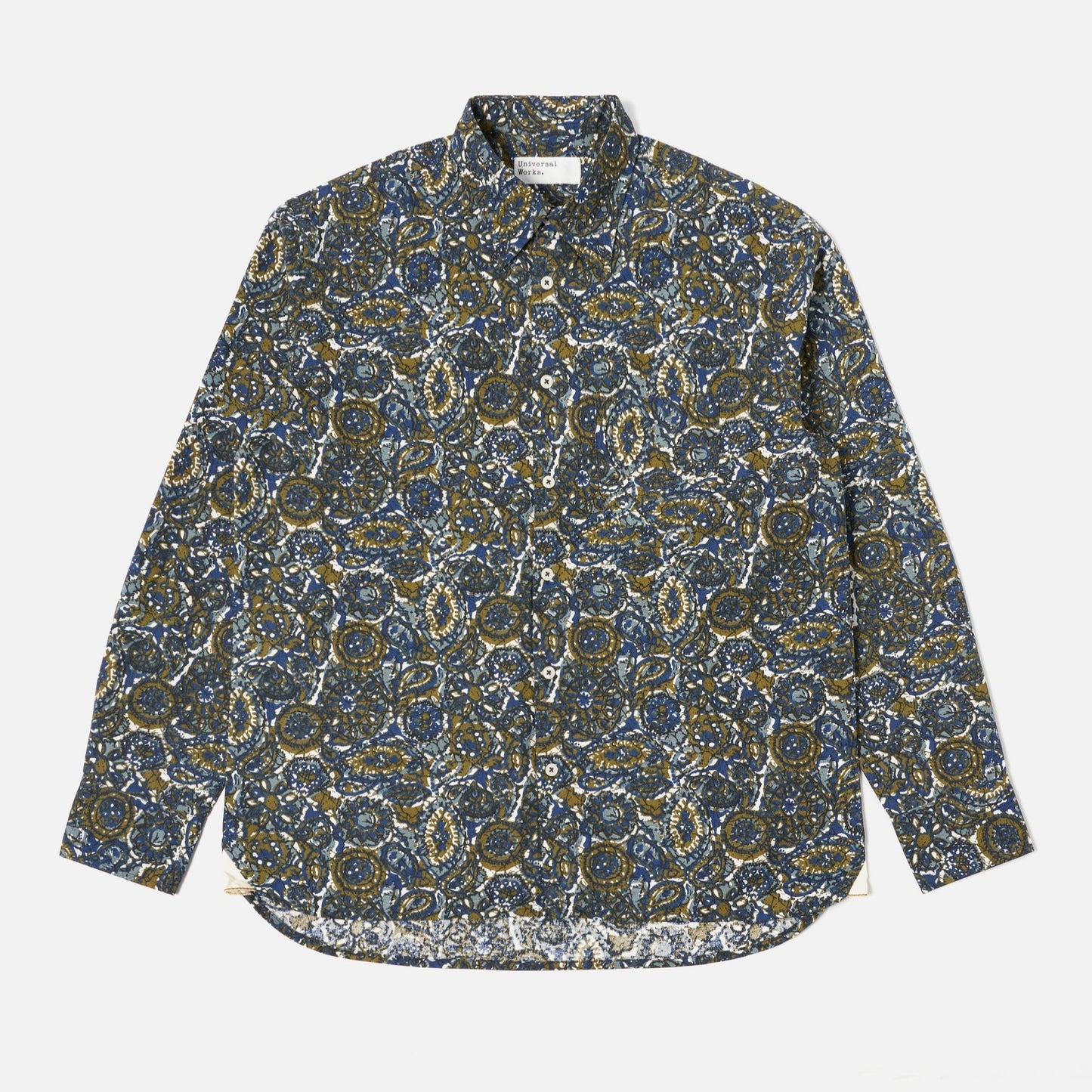 Lazy Day Shirt in Navy Artist Print