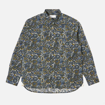 Lazy Day Shirt in Navy Artist Print