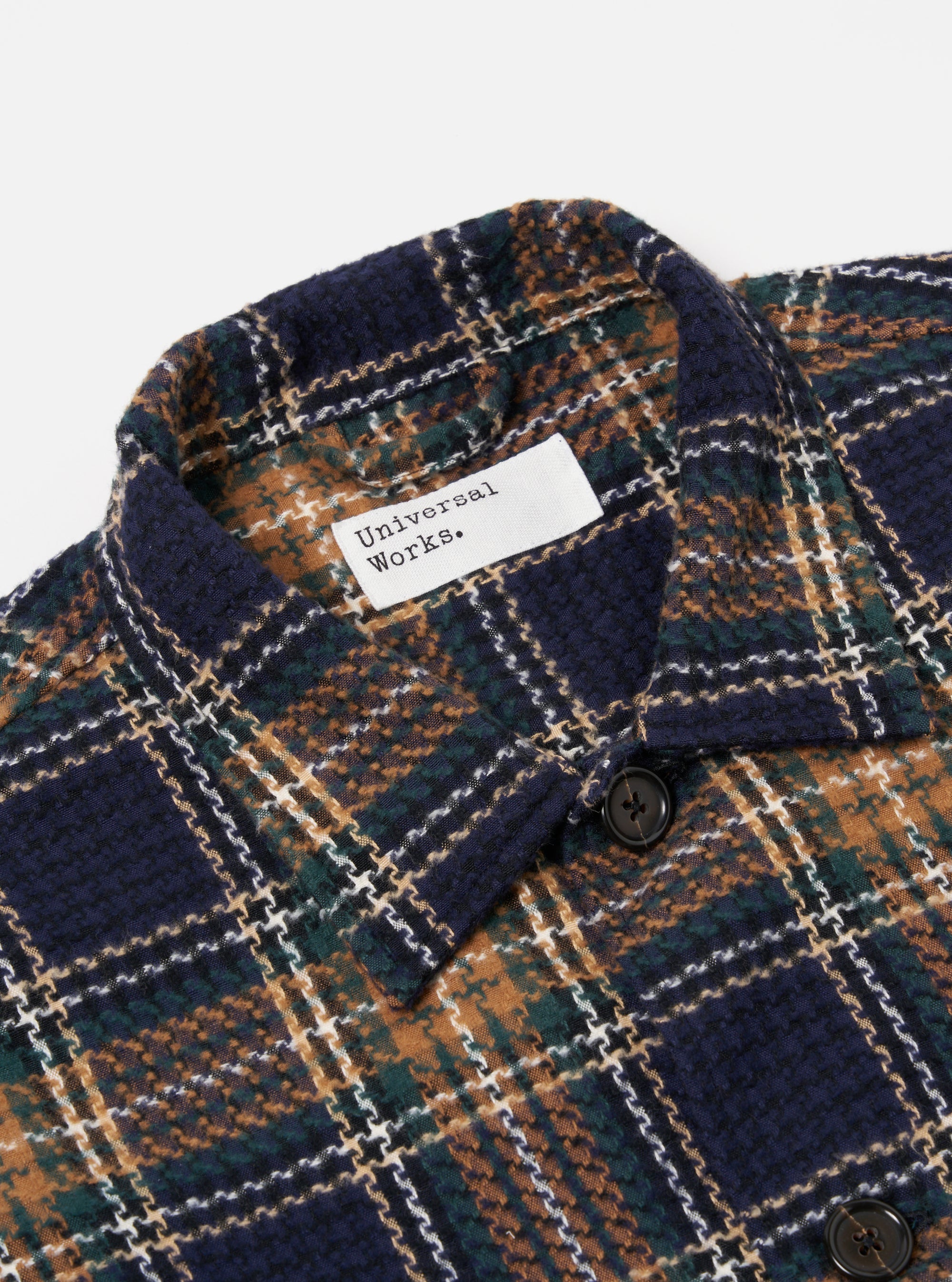 Easy Jacket in Navy & Green Check