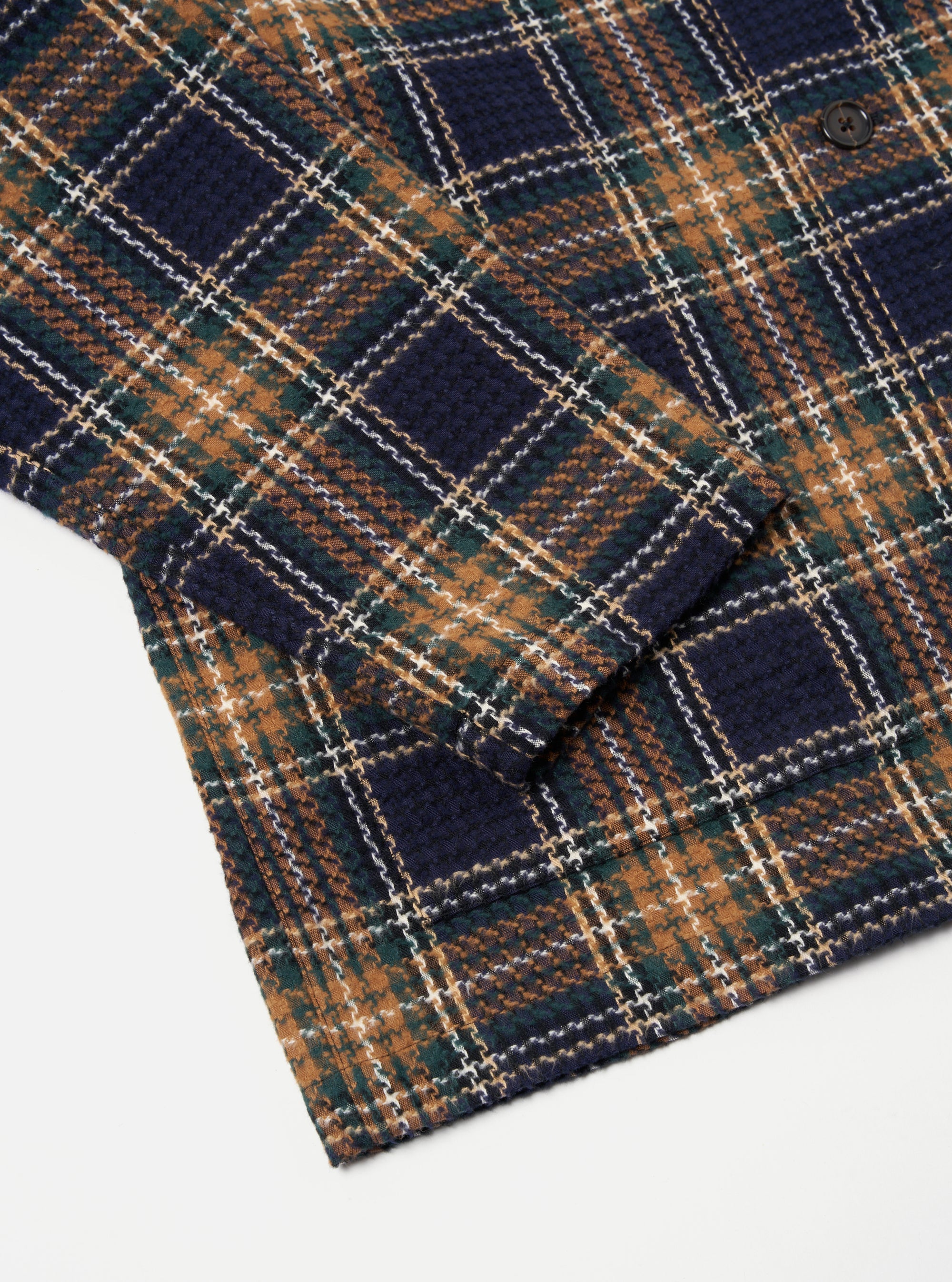 Easy Jacket in Navy & Green Check