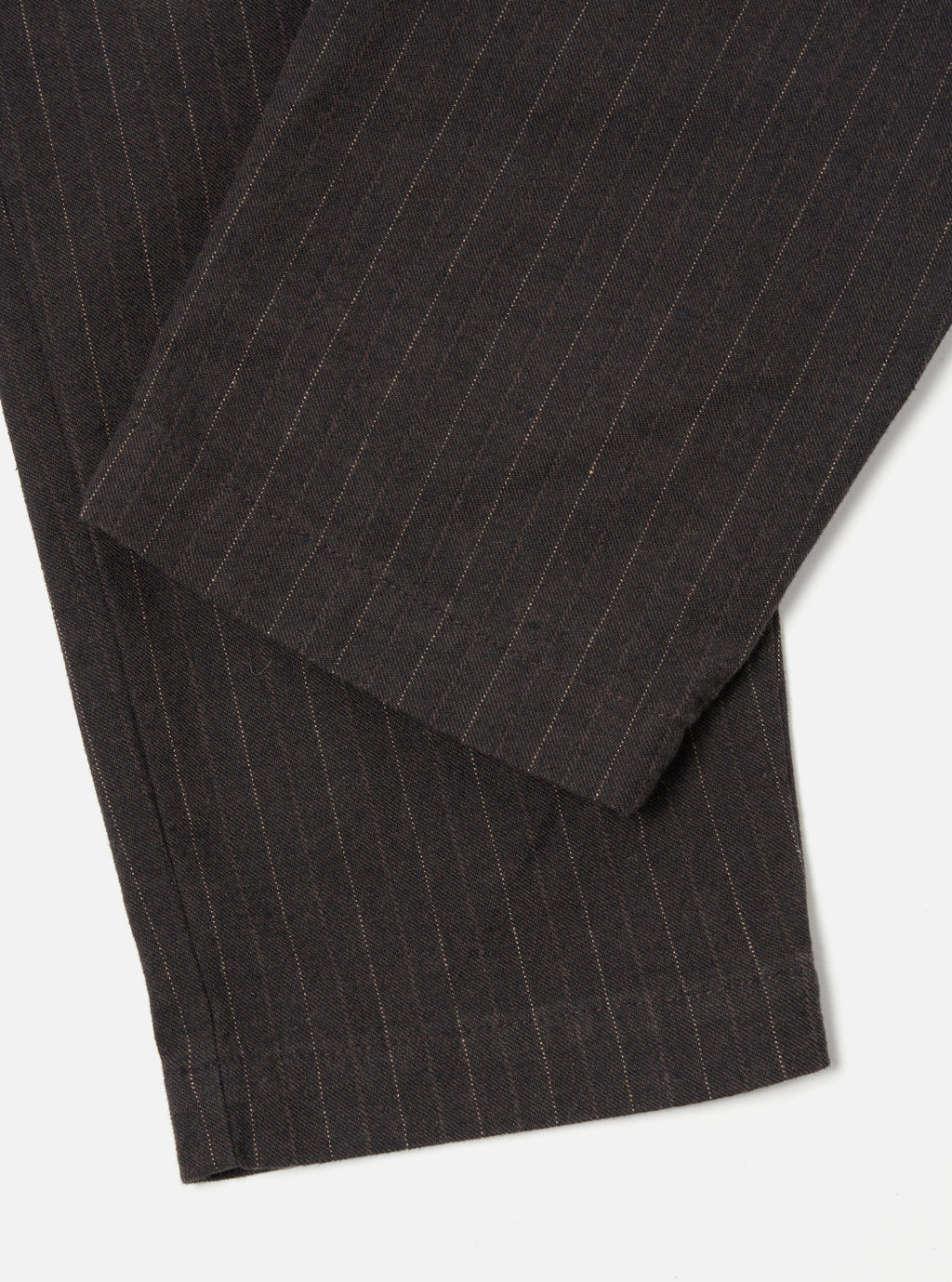 Military Chino in Brown Pinstripe