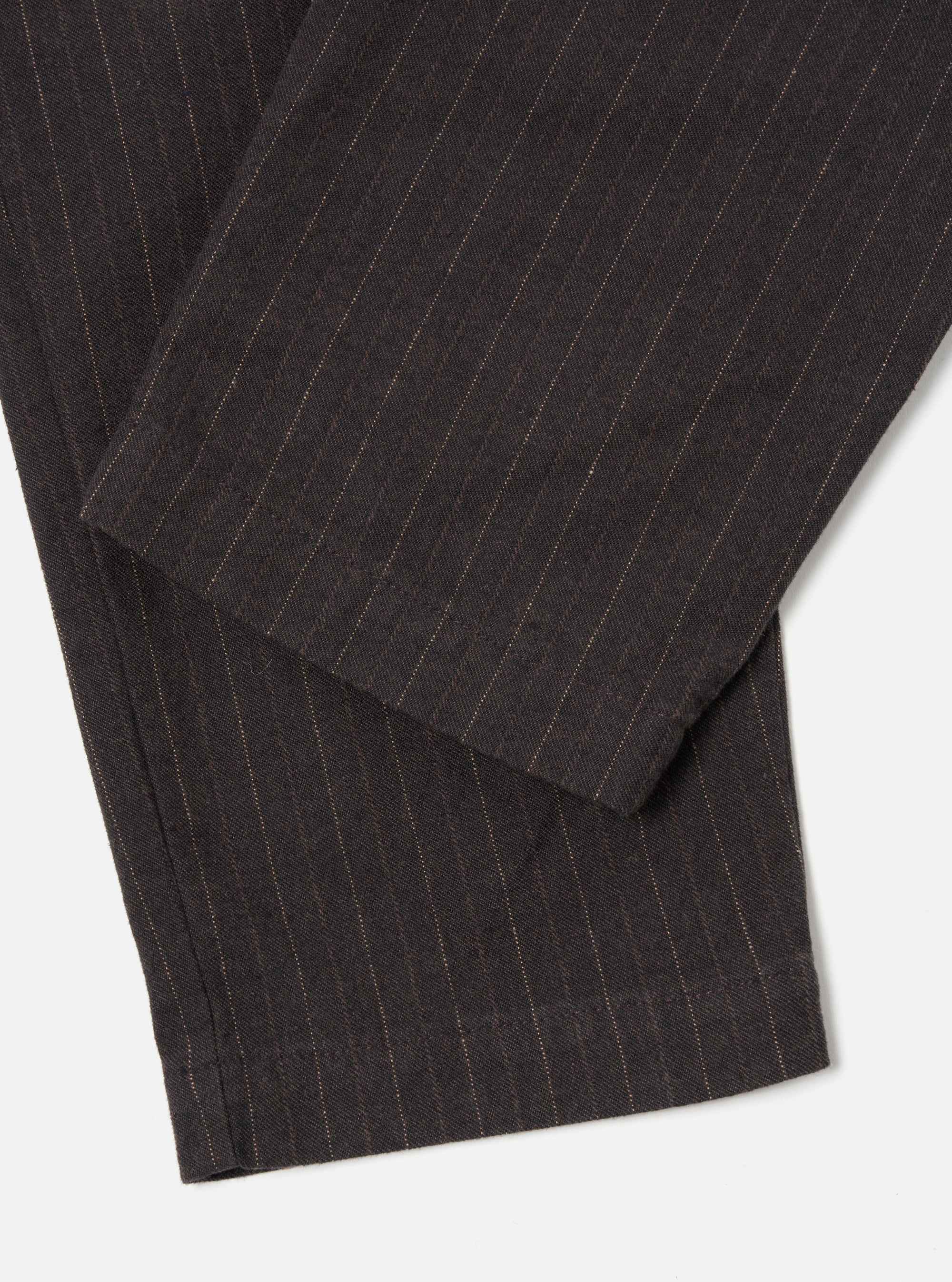 Military Chino in Brown Pinstripe