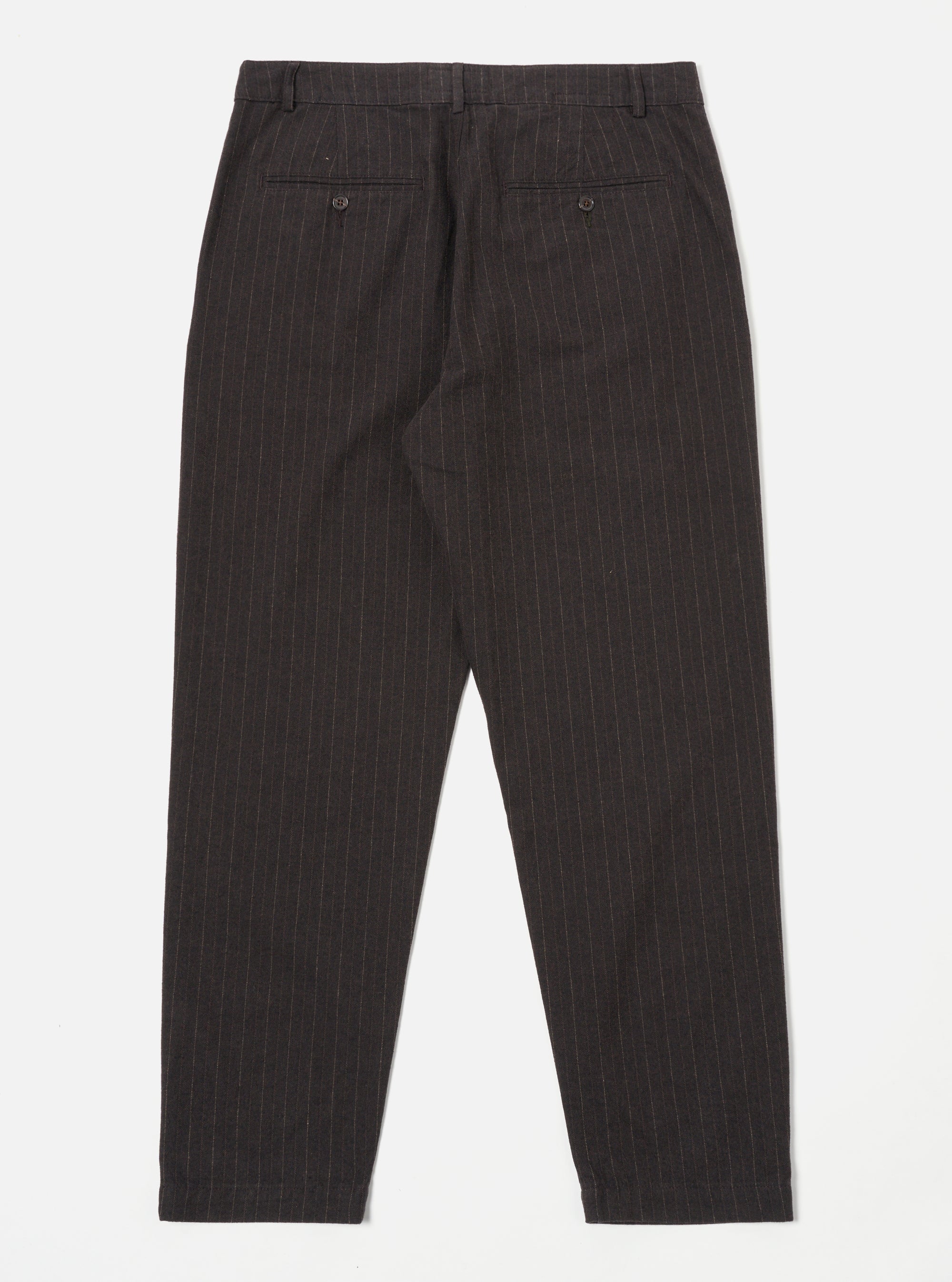 Military Chino in Brown Pinstripe