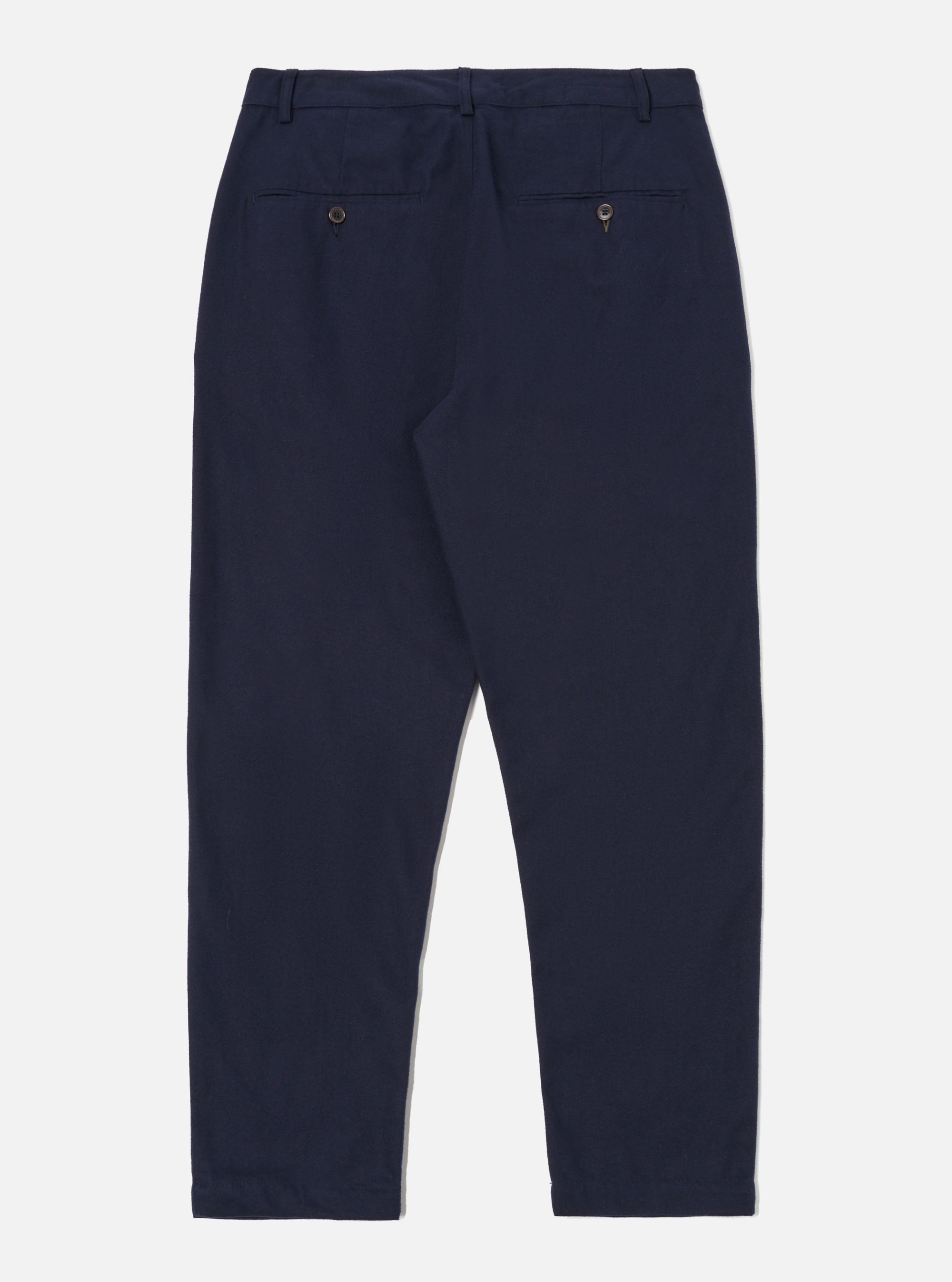 Military Chino in Brushed Navy Moleskin