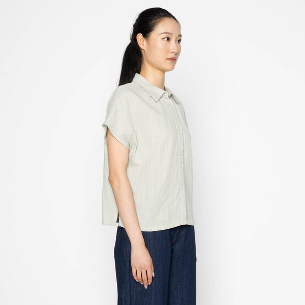 Billie in Mint Double Weave Gauze