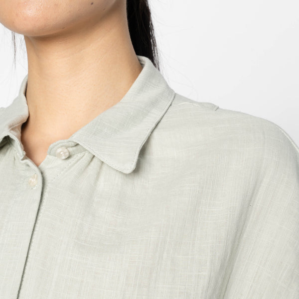 Billie in Mint Double Weave Gauze