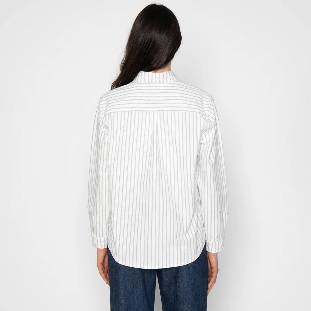 Judy in Cotton Yarn Dyed Oxford White