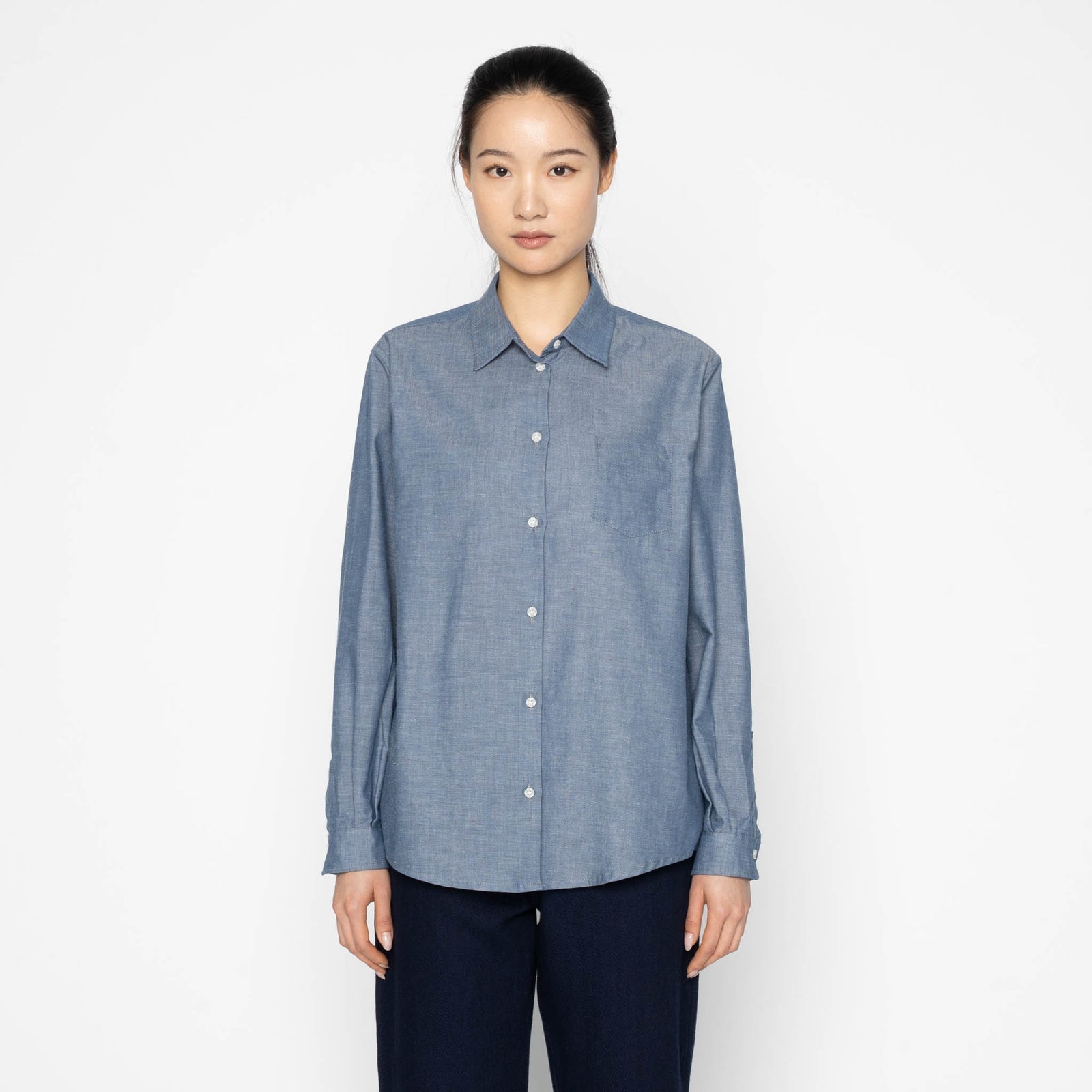 Judy in Chambray with Multicolor Nep