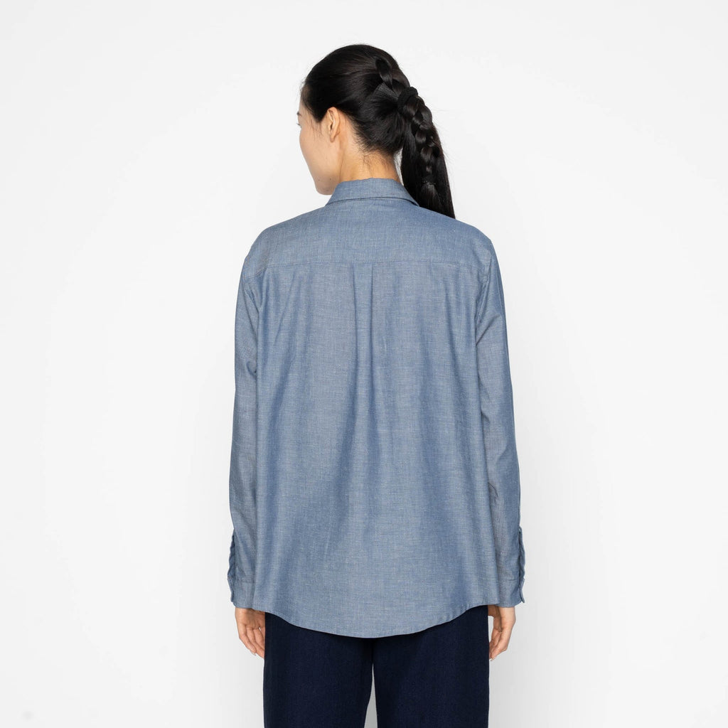 Judy in Chambray with Multicolor Nep