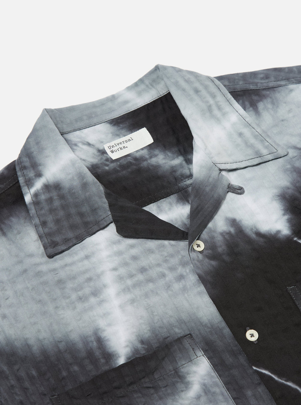 Camper Shirt in Charcoal Tie 'n Dye Seersucker