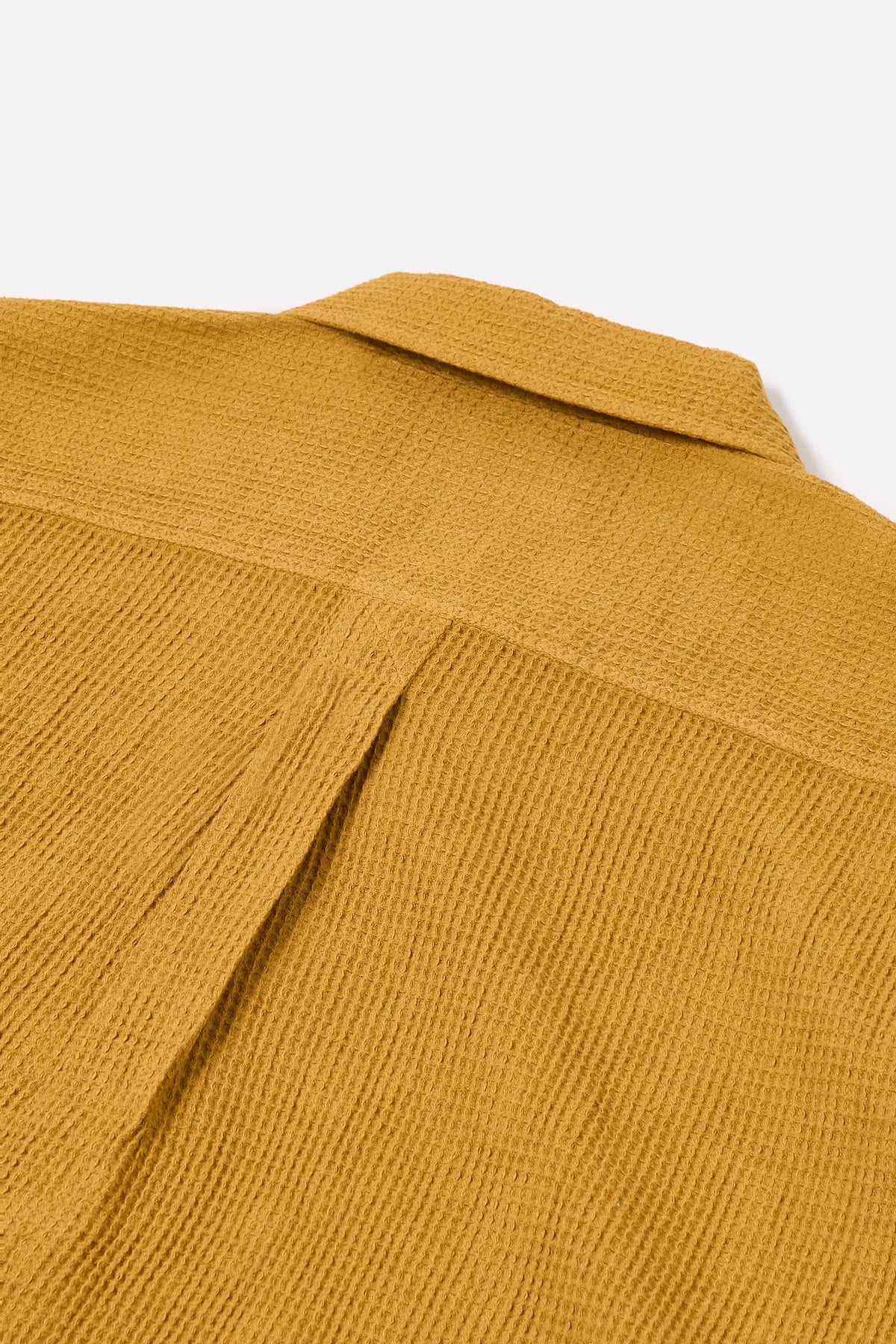 Tech Overshirt in Camel Nippon Waffle