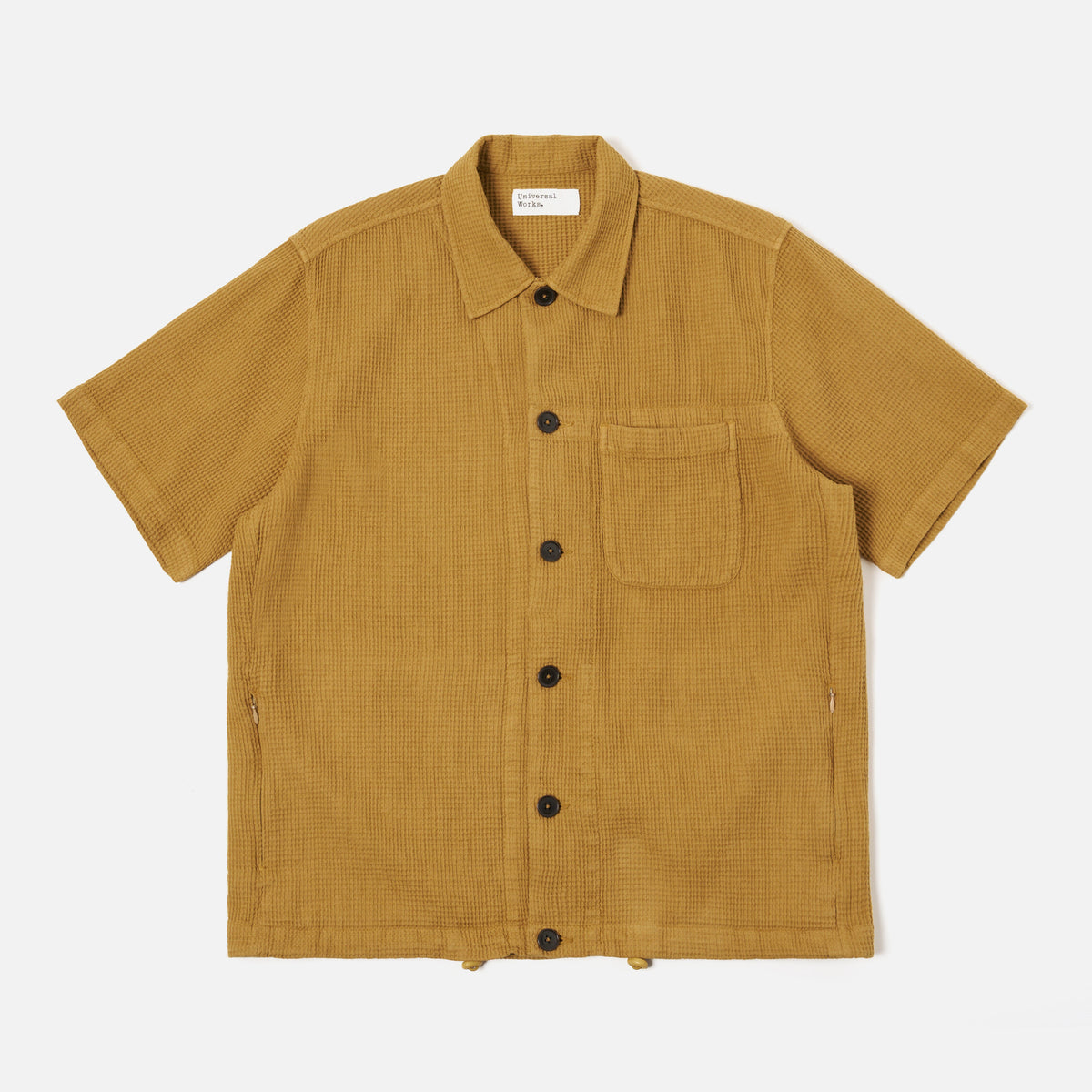 Tech Overshirt in Camel Nippon Waffle