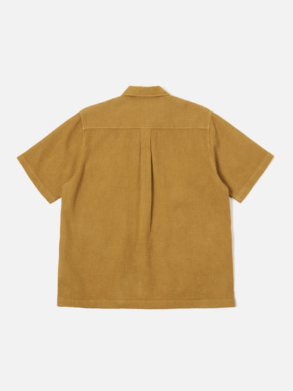 Tech Overshirt in Camel Nippon Waffle