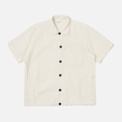 Tech Overshirt in Ecru Nippon Waffle