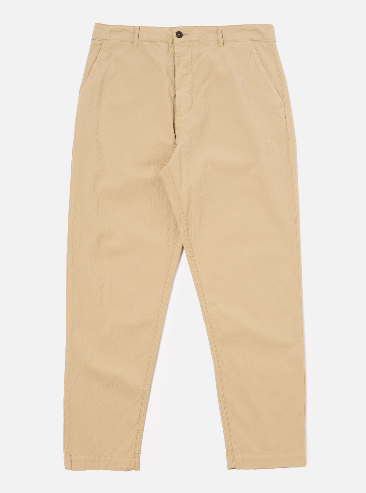 #PH-P312534 Universal Works Military Chino in Sand Seersucker