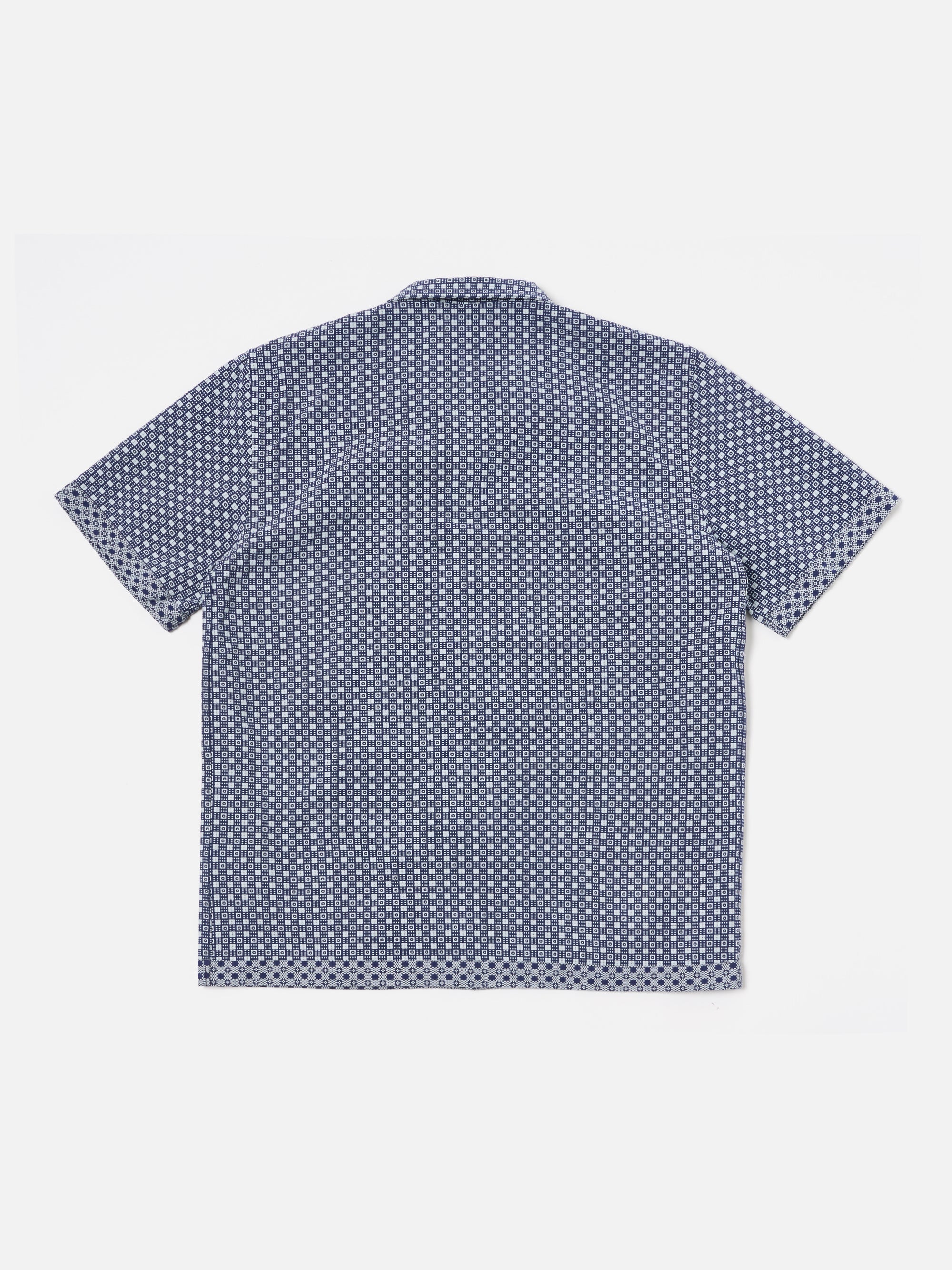 Dean Road Shirt in Navy Tile
