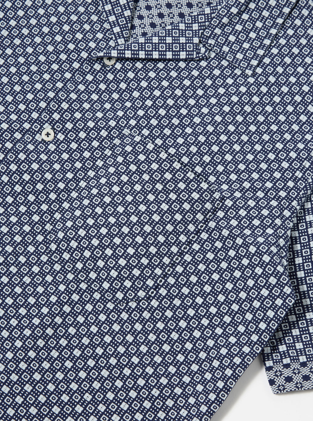 Dean Road Shirt in Navy Tile
