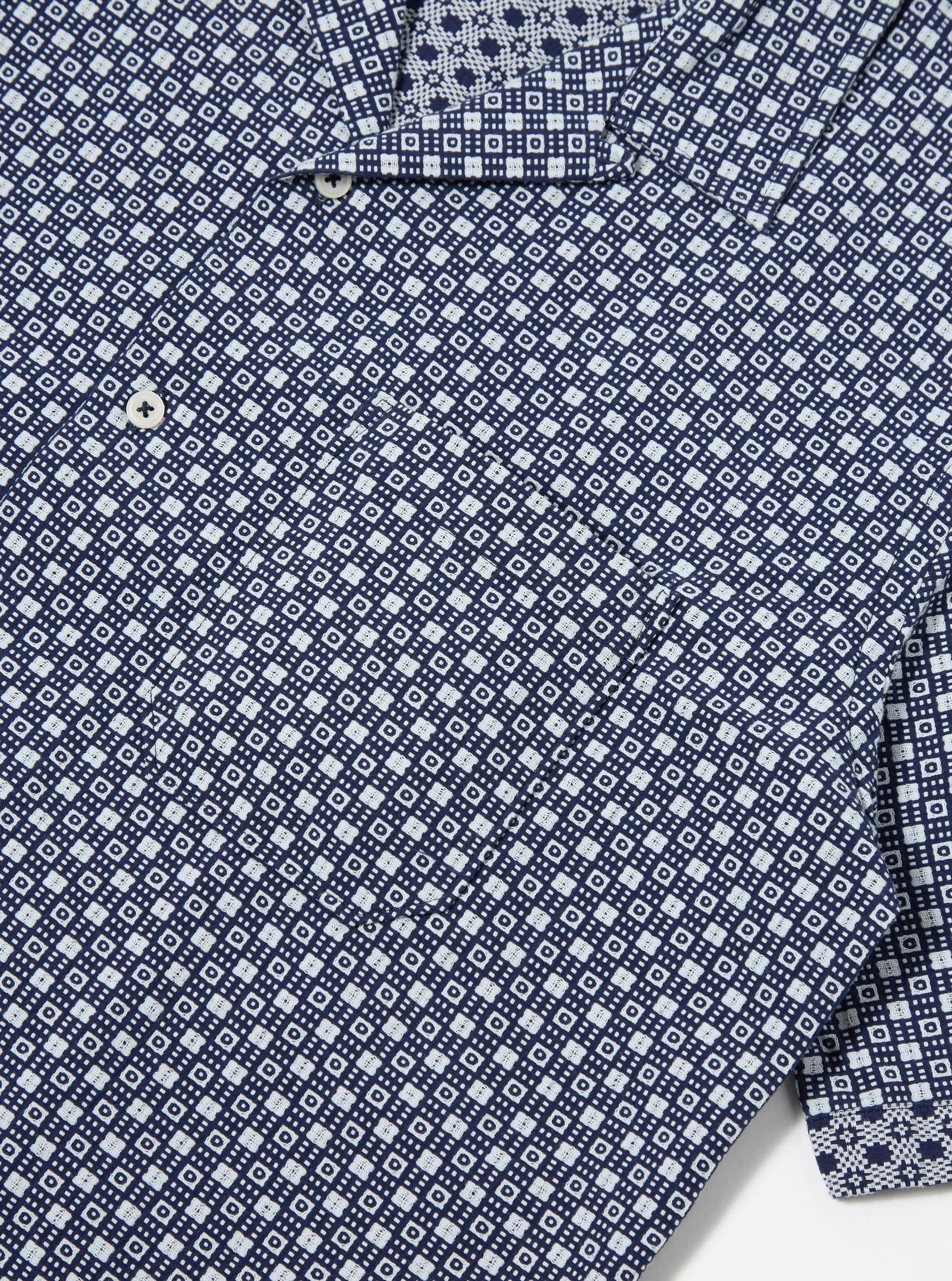 Dean Road Shirt in Navy Tile