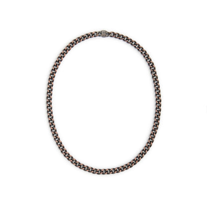 Classic Neck Chain in Work Patina Brass
