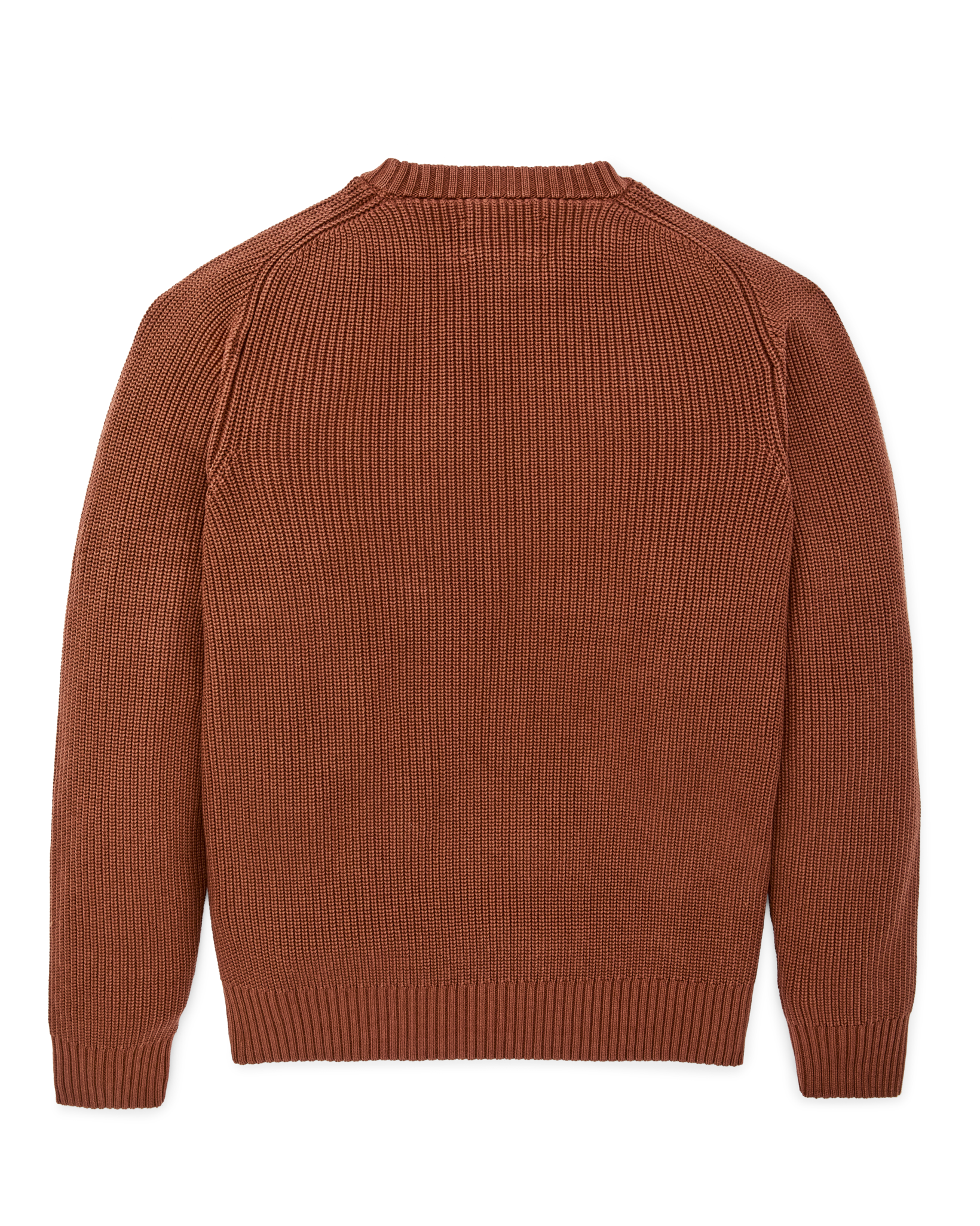 Vintage Cotton Crewneck Sweater in Rust