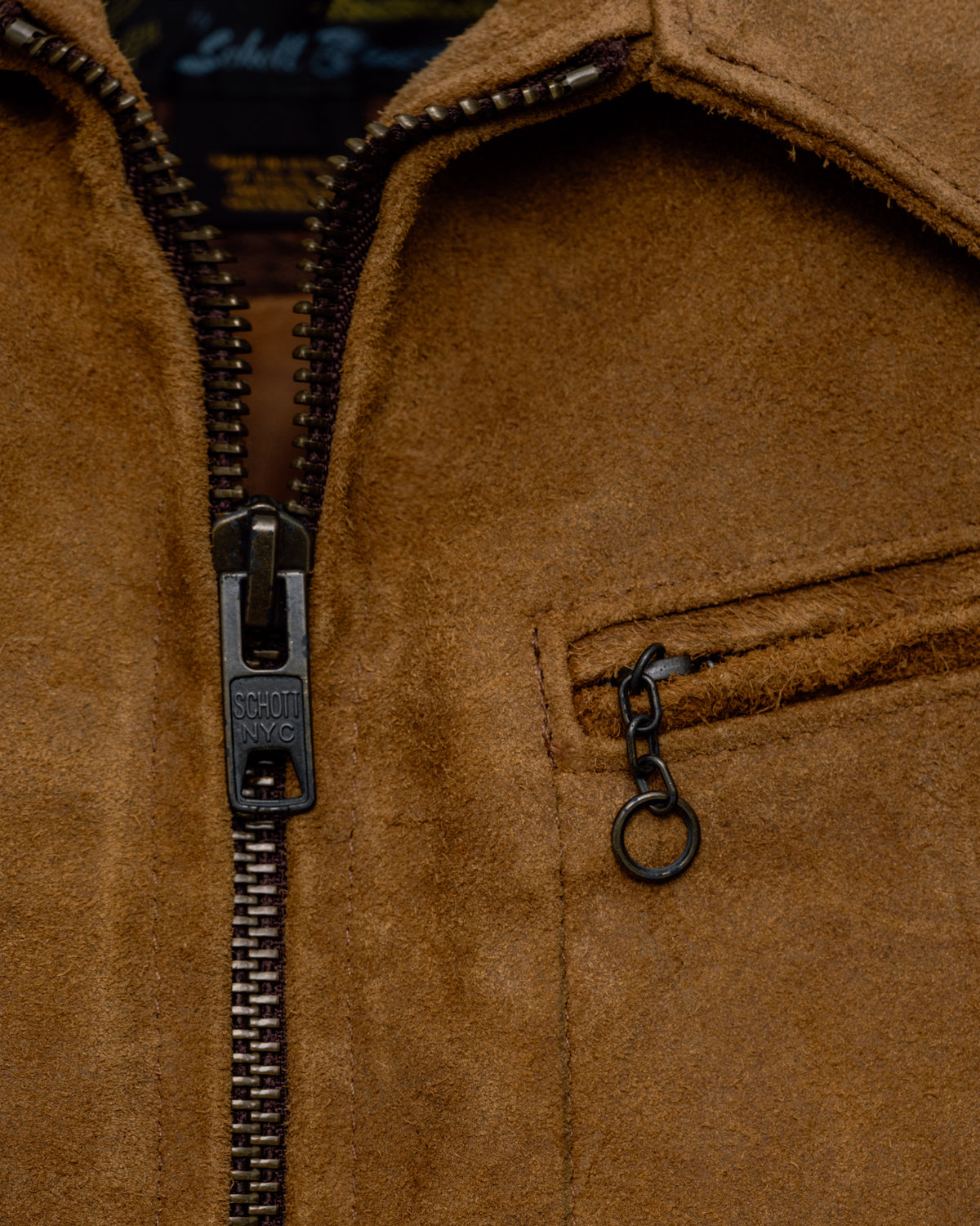370 "Duke" Suede Unlined Rough Out Cowhide Jacket