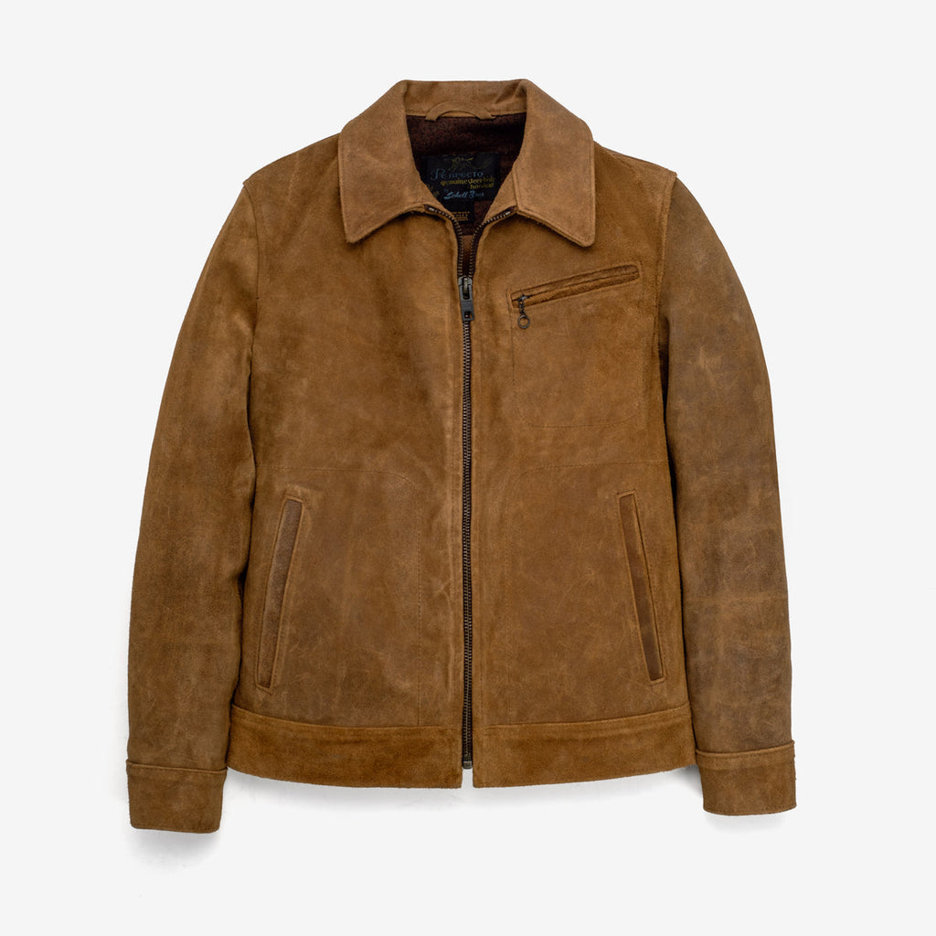 370 "Duke" Suede Unlined Rough Out Cowhide Jacket