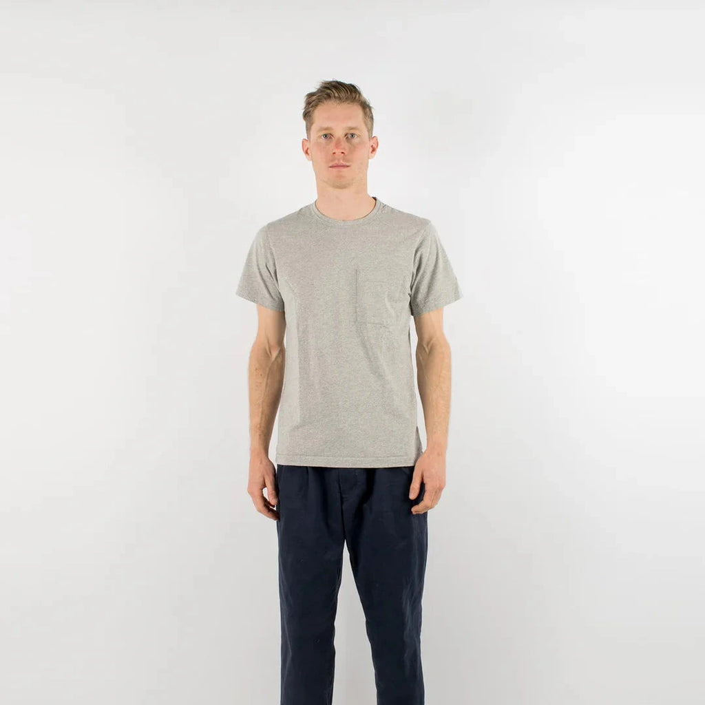 Heavy Duty Single-Pocket Tee in Heather