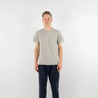 Heavy Duty Single-Pocket Tee in Heather