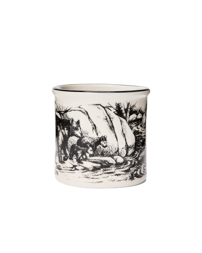 Stoneware Mug in Bears