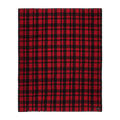 Mackinaw Wool Blanket in Red Black Heritage Plaid