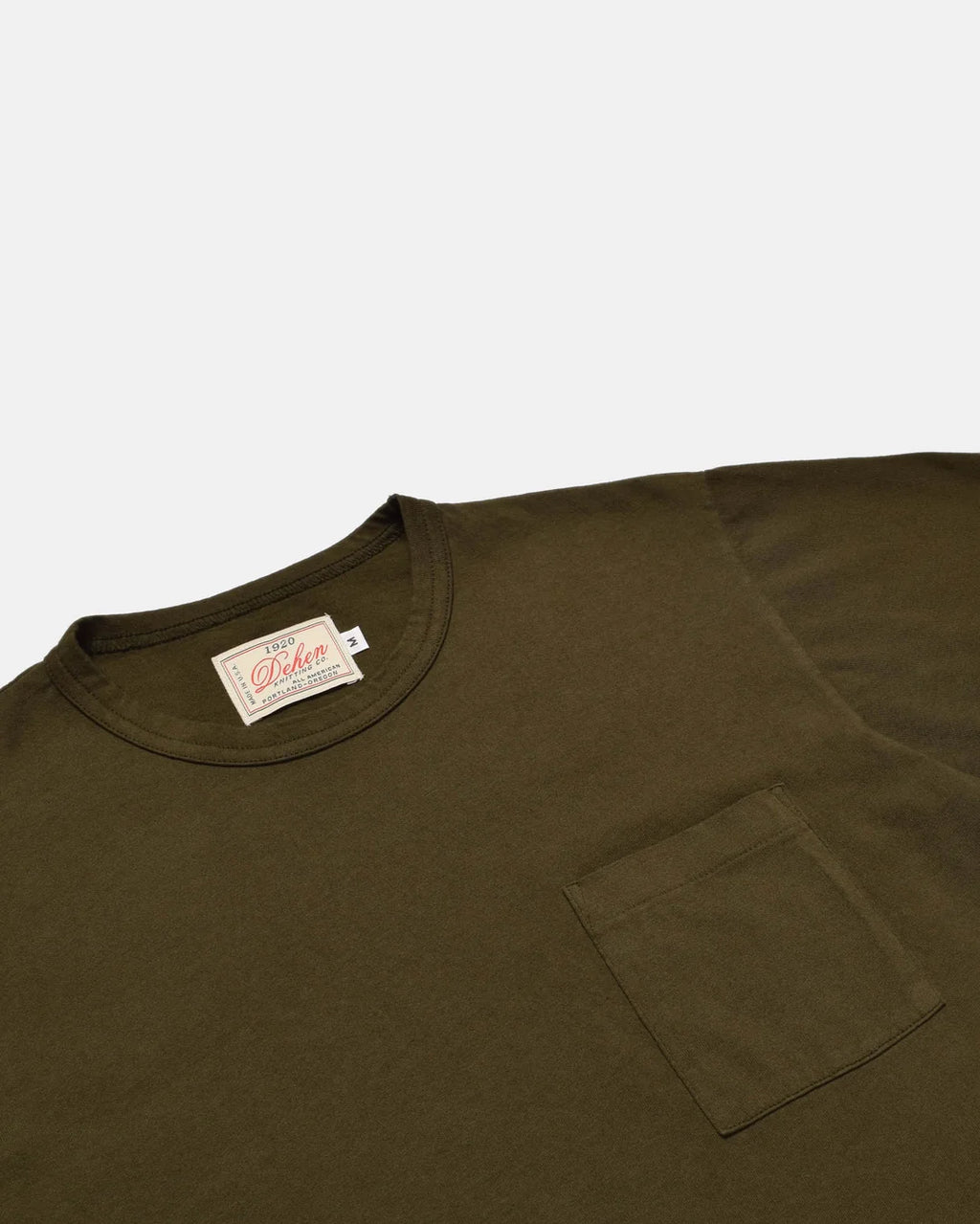Heavy Duty Long Sleeve Pocket Tee in Loden