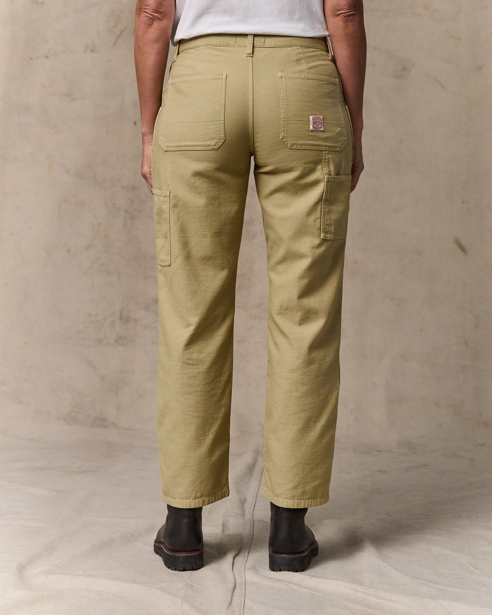 Reverse Sateen Double Front Pants in Antique Khaki