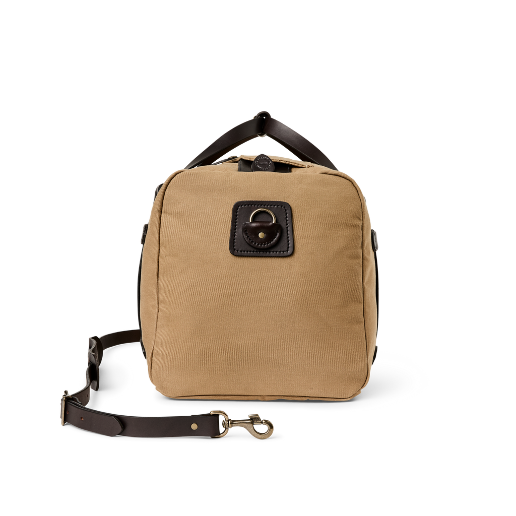 Medium Rugged Twill Duffle Bag in Tan