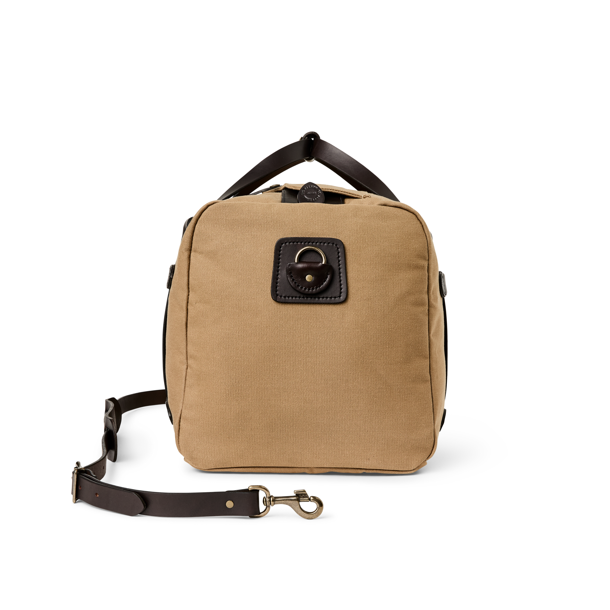 Medium Rugged Twill Duffle Bag in Tan