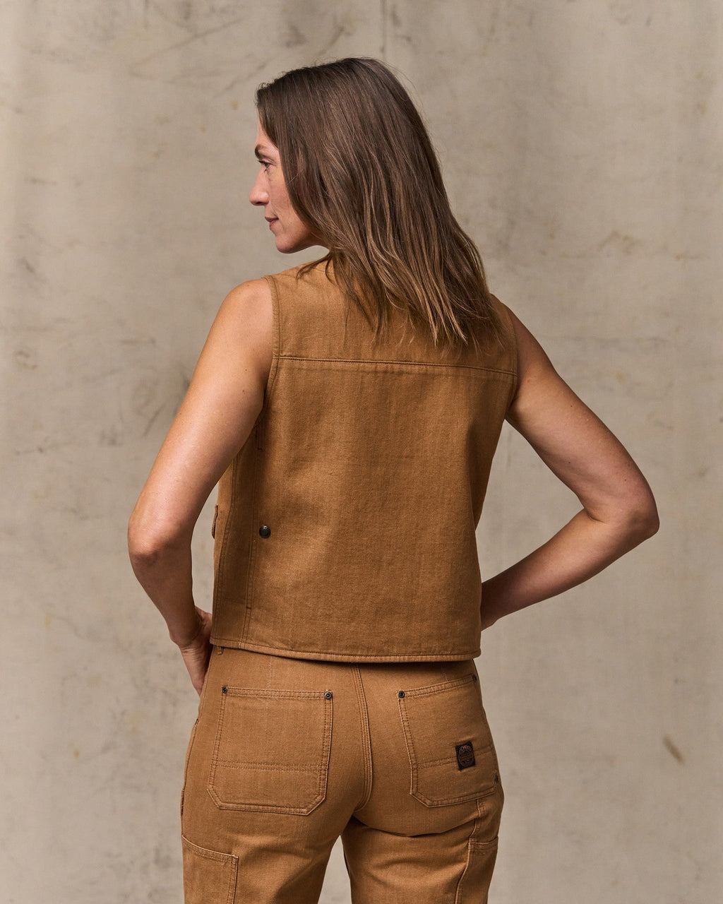 Archive Cruiser Vest in Harvest Tan