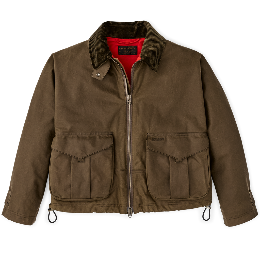 Women's Shelter Cloth Short Work Jacket in Dark Tan