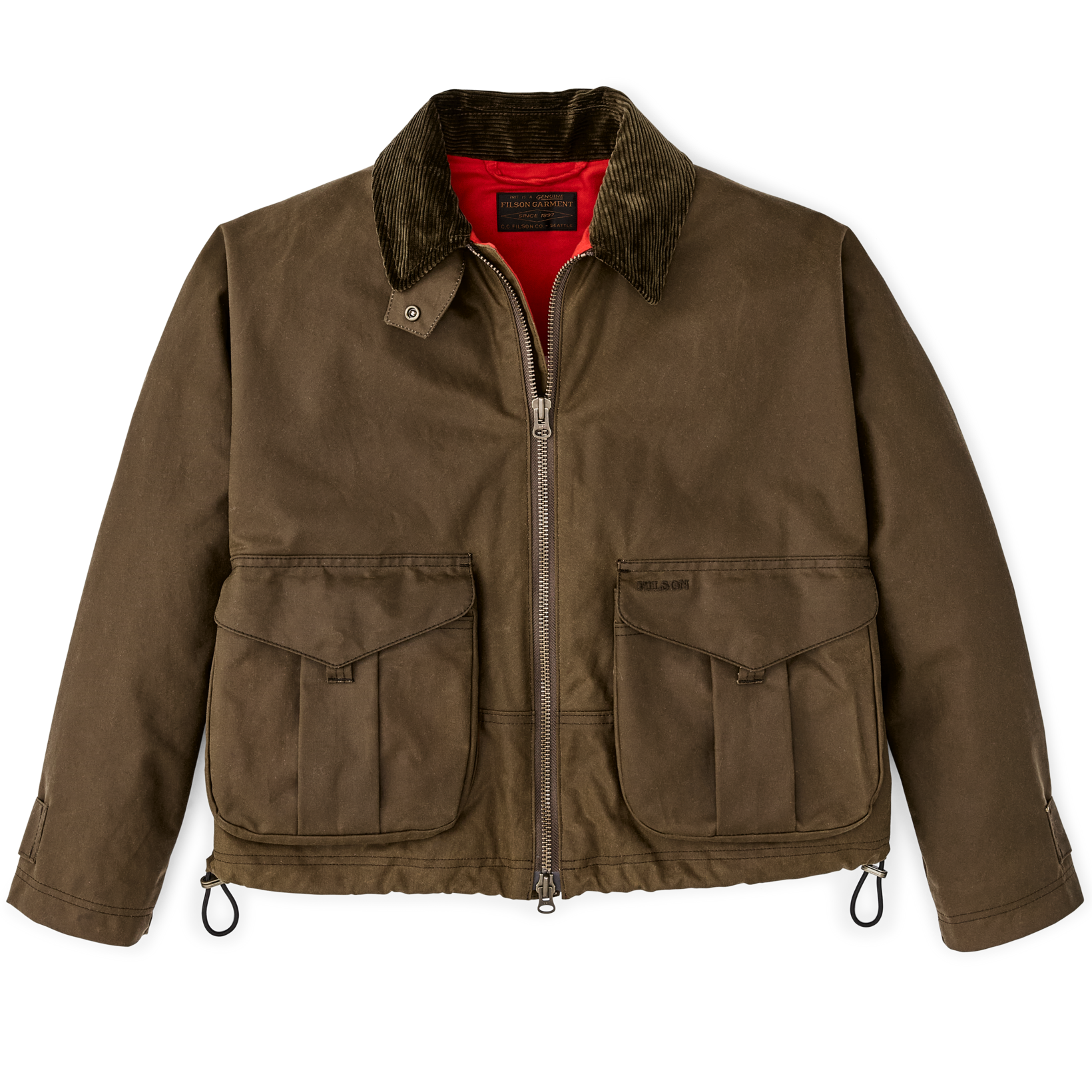 Women's Shelter Cloth Short Work Jacket in Dark Tan