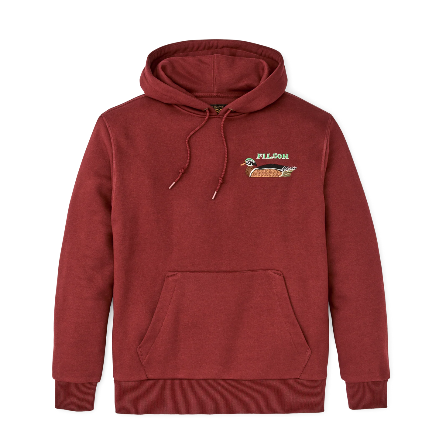 Prospector Embroidered Ducks Hoodie in Fired Brick