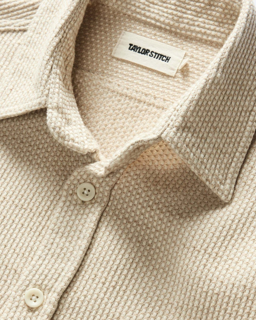 The Utility Shirt in Natural Sashiko