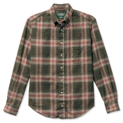 Olive Double Sided Brushed Melange Shirt