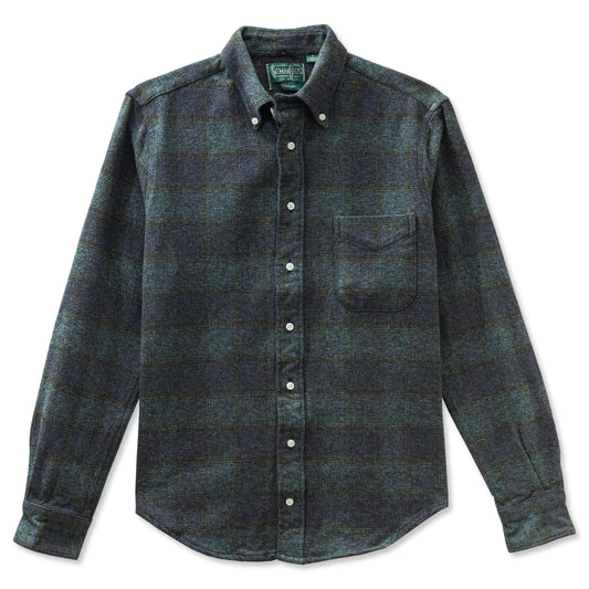 Navy Cotton Tweed Check