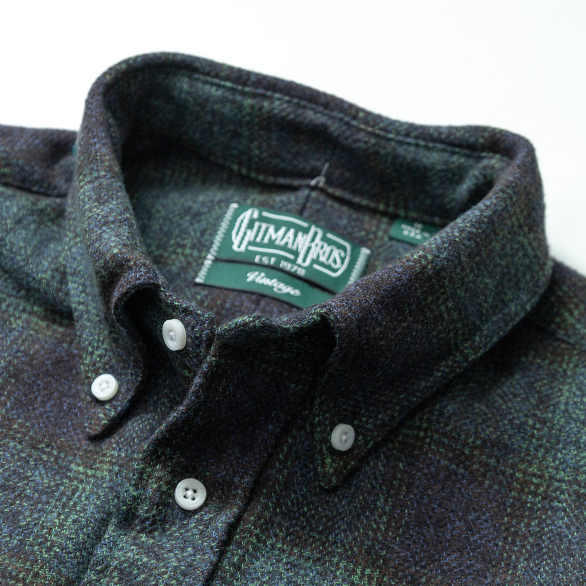 Navy Cotton Tweed Check